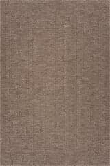 Isolated view of Brown Runner Eiraz Contemporary Solid Indoor/Outdoor Rug, showcasing its design
