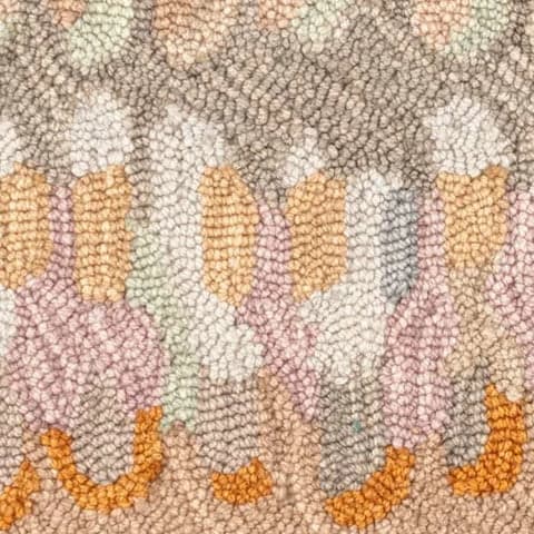 Paint Chip Hand Micro Hooked Wool Rug Swatch | Stone