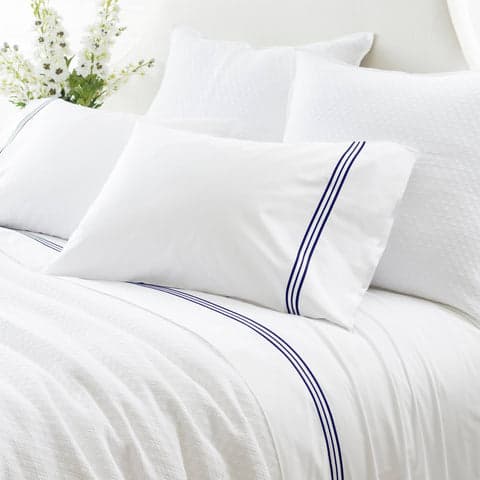 Trio Pillowcases (Pair) | Indigo