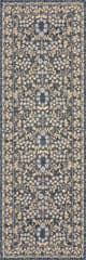 Isolated view of Navy Runner Sanaya Transitional Floral Indoor/Outdoor Rug, showcasing its design