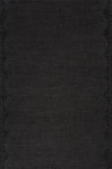 Isolated view of Charcoal Rectangle Ondine Solid Wool Rug by Nate Berkus, showcasing its design