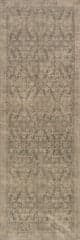 Isolated view of Green Runner Fair Hills Antiqued Jute-Blend Rug, showcasing its design