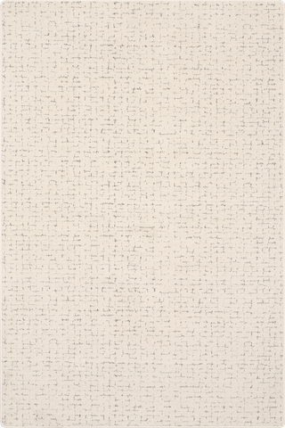 Isolated view of Ivory Rectangle Chickadee Checked Custom Rug, showcasing its design