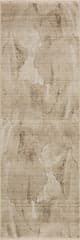 Isolated view of Beige Runner Luniva Plush Abstract Area Rug, showcasing its design