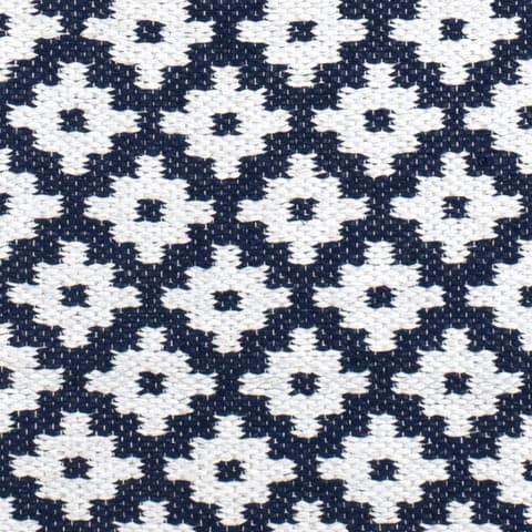 Samode Handwoven Indoor/Outdoor Rug Swatch | Navy
