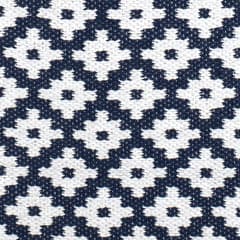 Samode Handwoven Indoor/Outdoor Rug Swatch | Navy