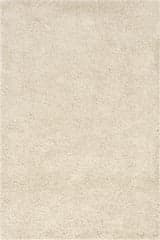 Isolated view of Beige Ivory Rectangle Vida Solid Shag Rug, showcasing its design