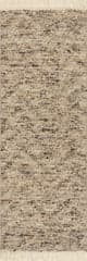 Isolated view of Brown Runner JuJu Tasseled Wool Rug, showcasing its design