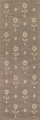 Isolated view of Taupe Runner Ella Wool Rug, showcasing its design