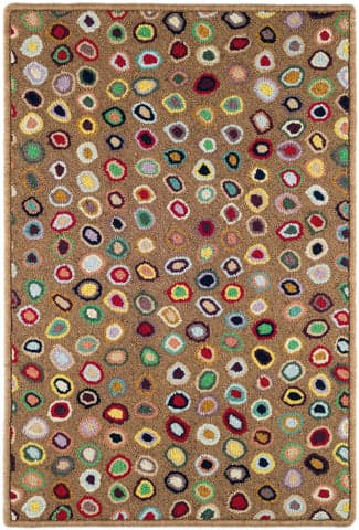 Cat's Paw Hand Micro Hooked Wool Custom Rug | Brown