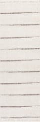 Isolated view of Beige Runner Katalina Striped Rug, showcasing its design