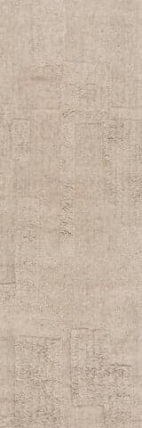 Isolated view of Tan Runner Sorvelle Modern Solid Wool Rug, showcasing its design