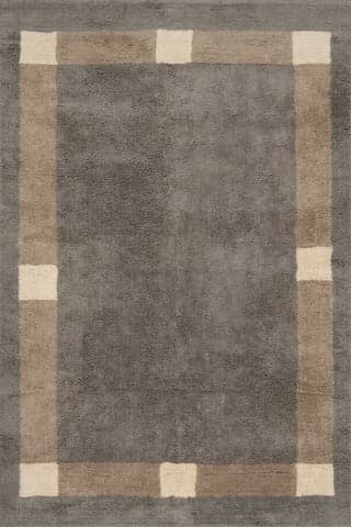 Silja Bordered Rug | Slate