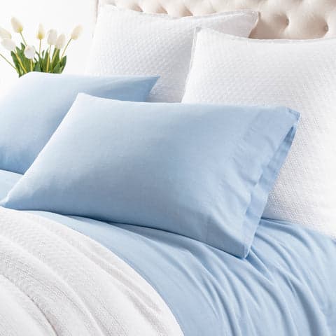 Cozy Cotton Pillowcases | French Blue