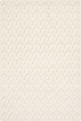 Isolated view of Light Beige Rectangle Vireo Geometric Custom Rug, showcasing its design