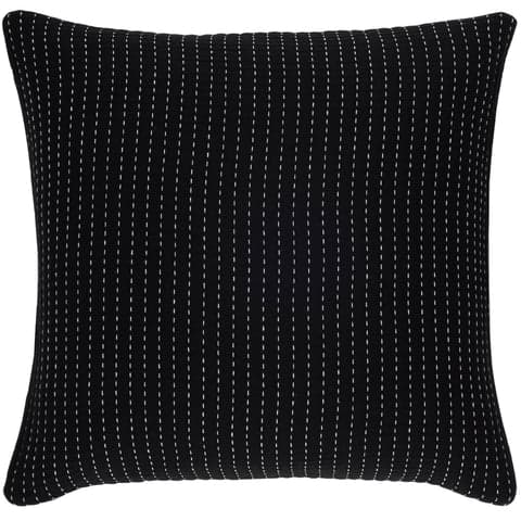 Pick Stitch Matelasse Sham | Black