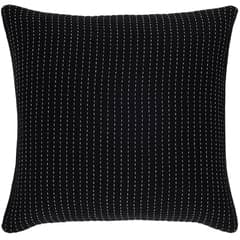 Pick Stitch Matelasse Sham | Black