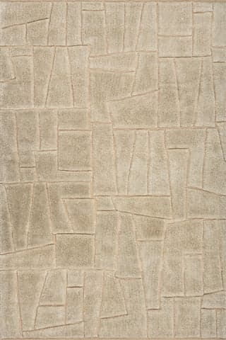 Drela Abstract Bohemian Rug | Ivory