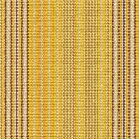Sunflower Ticking Machine Washable Rug Swatch | Yellow