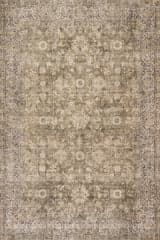 Isolated view of Green Rectangle Westfield Antiqued Jute-Blend Rug, showcasing its design