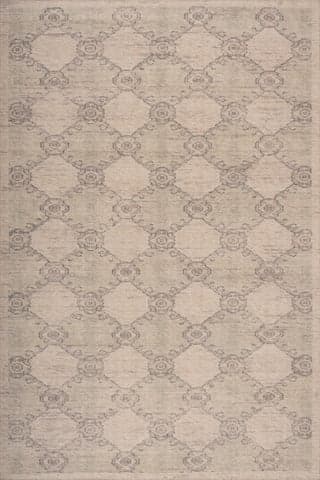 Isolated view of Green Rectangle Sahi Traditional Diamond Indoor Washable Rug, showcasing its design