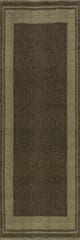 Isolated view of Green Runner Canon Bordered Wool Rug by Nate Berkus, showcasing its design