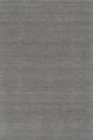 Isolated view of Grey Rectangle Hollis Solid Wool Cozy Rug, showcasing its design