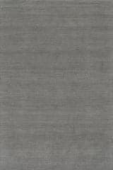 Isolated view of Grey Rectangle Hollis Solid Wool Cozy Rug, showcasing its design