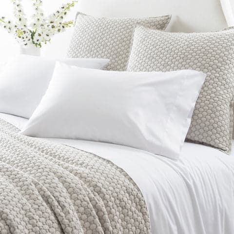Grace Percale Fitted Sheet | White