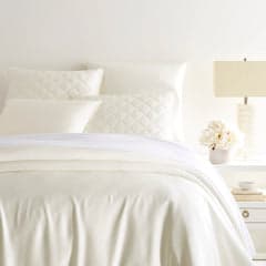 Silken Solid Duvet Cover | Ivory