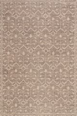 Isolated view of Brown Rectangle Ohzye Transitional Floral and Paisley Rug, showcasing its design