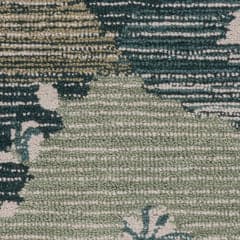 Ladycross Machine Washable Rug Swatch | Green