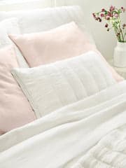 Monet Quilted Sham | White