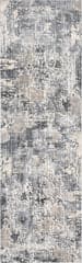 Isolated view of Silver Runner Muddled Abstract Rug, showcasing its design