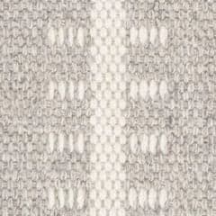 Tailor Stripe Woven Wool Custom With Attached Rug Pad Rug Swatch | Platinum