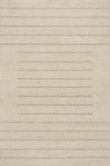 Isolated view of Ivory Rectangle Solena Bohemian Geometric Wool Rug, showcasing its design