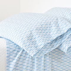 Feather Ogee Sheet Set | French Blue