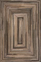 Isolated view of Brown Runner Ebonelle Bordered Bohemian Washable Rug, showcasing its design