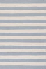 Banks Stripe Handwoven Indoor/Outdoor Rug | Swedish Blue