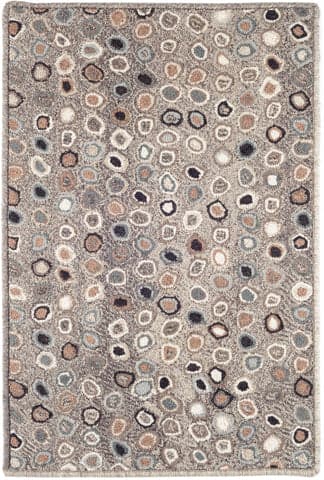 Cat's Paw Hand Micro Hooked Wool Custom Rug | Grey