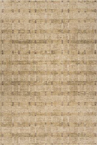 Isolated view of Brown Rectangle Hearthstone Modern Bohemian Rug, showcasing its design