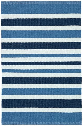 Charlie Stripe Handwoven Indoor/Outdoor Rug | Blue