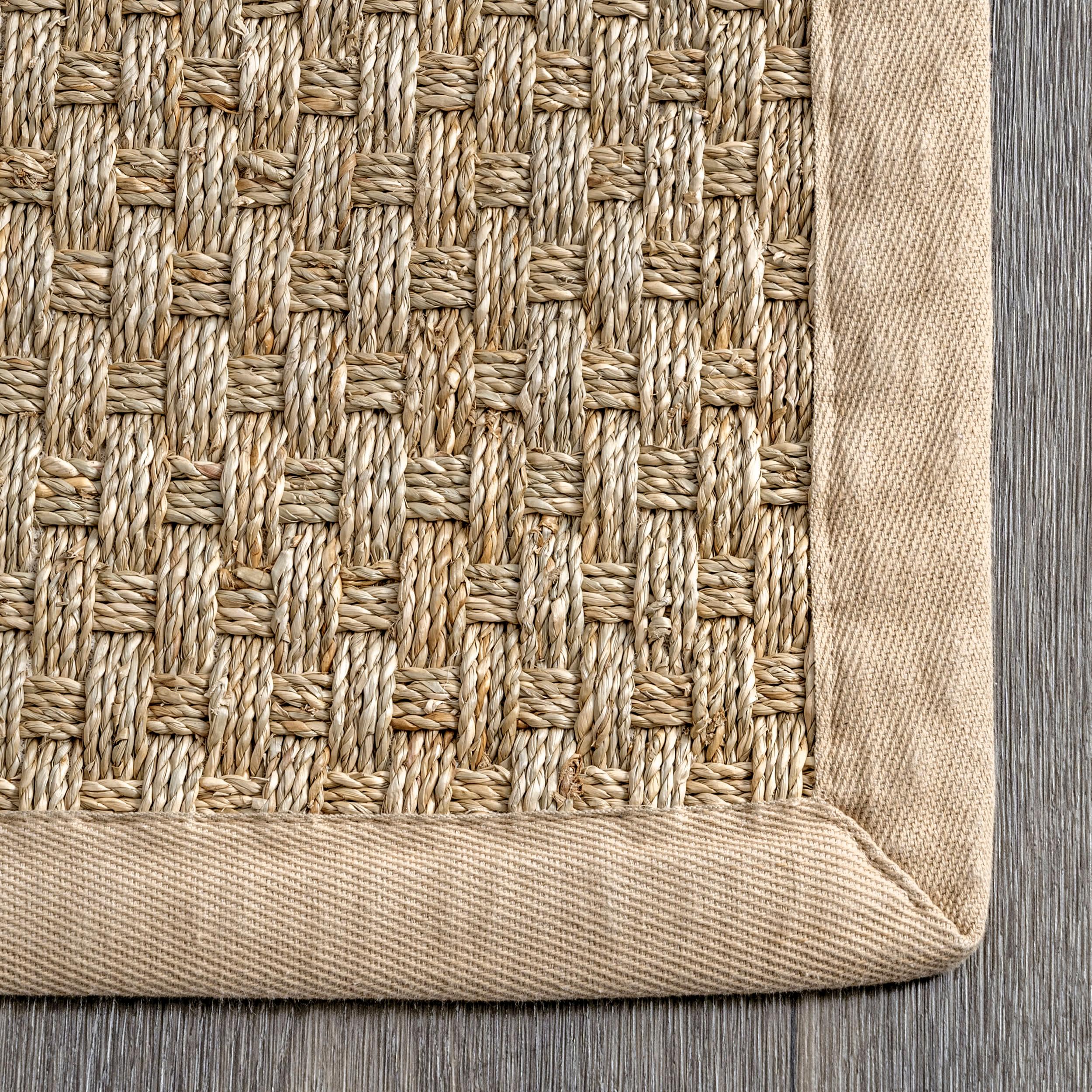Checker Weave Seagrass Rug | Natural – Rugs USA