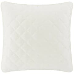 Quilted Silken Solid Sham | Ivory