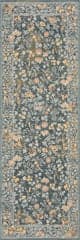 Isolated view of Blue Runner Elizaya Transitional Floral Indoor/Outdoor Rug, showcasing its design