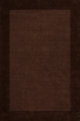 Isolated view of Truffle Brown  Sanami Striped Bohemian Rug, showcasing its design