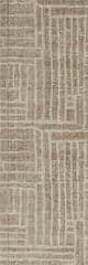 Isolated view of Beige Runner Caelae Modern Woven Abstract Indoor/Outdoor Washable Rug, showcasing its design