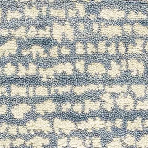 Shepherd Hand Knotted Wool Rug Swatch | Pewter Blue