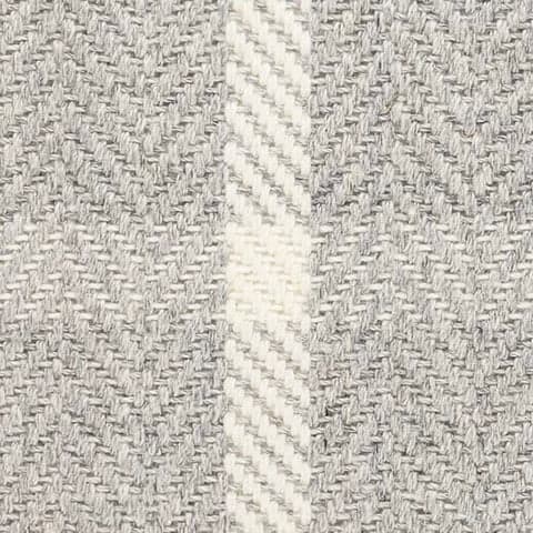 Jackson Woven Wool Custom Rug Swatch | Grey/Ivory