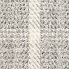 Jackson Woven Wool Custom With Attached Rug Pad Rug Swatch | Grey/Ivory